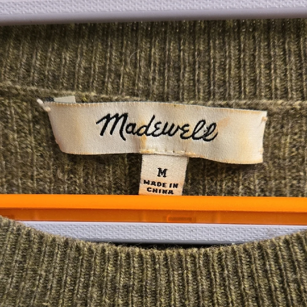 Madewell Olive Green Crewneck Sweater